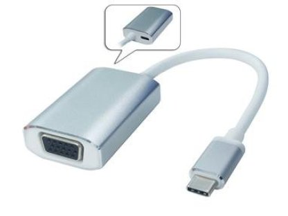 PREMIUMCORD převodník USB 3.1-VGA, C-VGA, M/F, hliníkové pouzdro (ku31vga03)