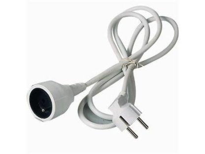 PREMIUMCORD prodlužovací přívod 230V, M/F, 3m, bílý (ppe1-03)