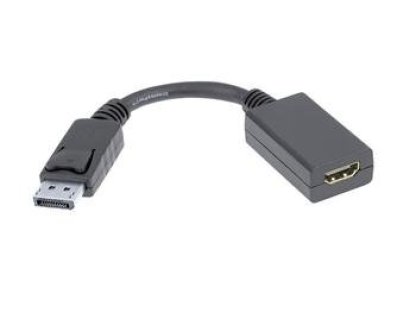 PREMIUMCORD redukce DisplayPort-HDMI, M/F, 0,15m, černý (kportad03)