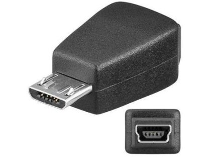 PREMIUMCORD redukce USB 2.0, B micro-B mini 5pin, M/F (kur-11)