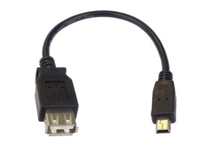 PREMIUMCORD redukce USB, A-B mini, F/M, 0,2m, OTG (kur-16)