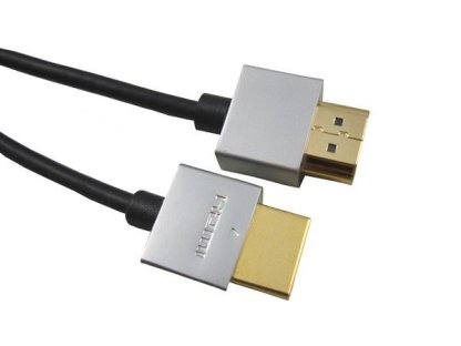 PREMIUMCORD Slim kabel HDMI-HDMI, M/M, propojovací, 2m, černý, v1.4 (kphdmes2)