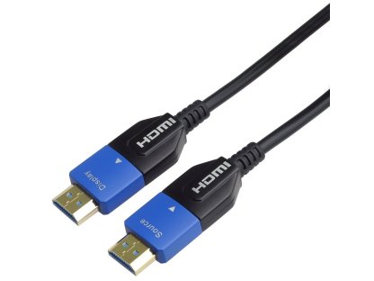 PremiumCord Ultra High Speed HDMI 2.1 optický kabel 8K@60Hz 4K@120Hz 5m zlacený (kphdm21m05)