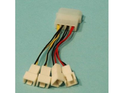 PRIMECOOLER redukce napájecí PC-MX1, Molex-4x3pin (PC-MX1)