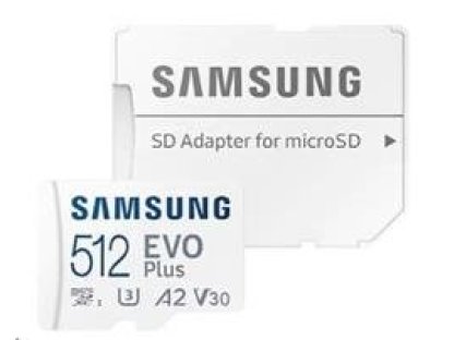 SAMSUNG 512GB EVO Plus micro SDXC + Adaptér (MB-MC512SA/EU)