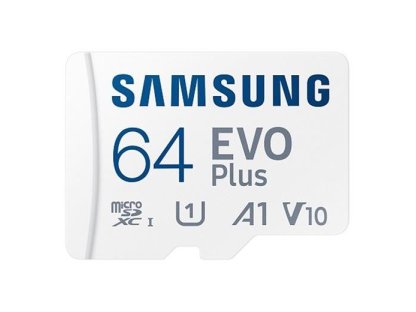 SAMSUNG MicroSDXC 64GB EVO Plus 2024 + SD adaptérEVO Plus 64GB + adaptér