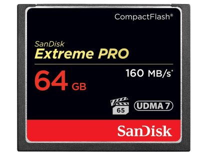 SANDISK Compact Flash 64GB Extreme Pro (160MB/s) VPG 65, UDMA 7 (SDCFXPS-064G-X46)