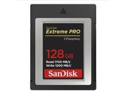 SanDisk Extreme Pro CFexpress Card 128GB, Type B, 1700MB/s Read, 1200MB/s Write (SDCFE-128G-GN4NN)