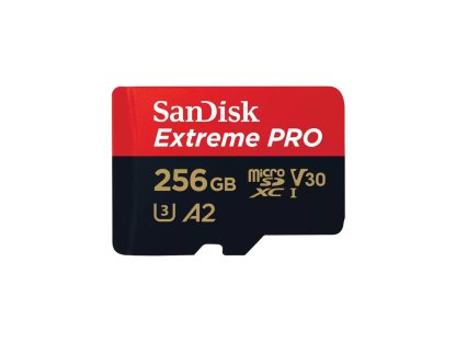SanDisk Extreme PRO/micro SDXC/256GB/200MBps/UHS-I U3 / Class 10/+ Adaptér (SDSQXCD-256G-GN6MA)