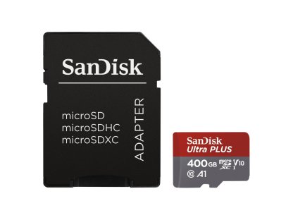 SANDISK Ultra microSDXC 400GB 100MB/s + adaptér (SDSQUAR-400G-GN6MA)