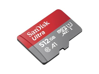 SANDISK Ultra microSDXC 512GB 100MB/s + adaptér (SDSQUAR-512G-GN6MA)