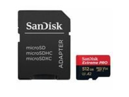 SANSDISK Extreme PRO microSDXC 512GB 190MB/s + adaptér (SDSQXCD-512G-GN6MA)