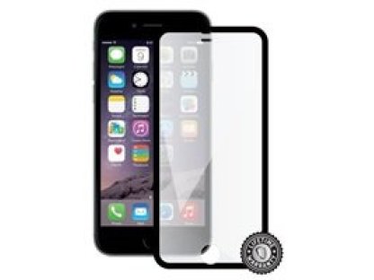 SCREENSHIELD sklo pro Apple iPhone 6 černé s kovovým okrajem (APP-TGFCBMFIPH6-D)