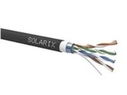 SOLARIX CAT5E FTP PVC+PE Fca dvojitý plášt 305m/cívka (SXKD-5E-FTP-PVC+PE)
