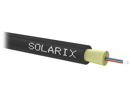 SOLARIX DROP1000 optický kabel 4 vl. 9/125 SM LSZH universal, 500m, černý (70291045)