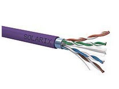SOLARIX instalační kabel CAT6 FTP LSOH drát 500m/špulka (SXKD-6-FTP-LSOH)