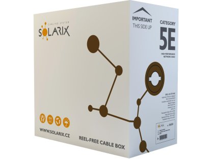 SOLARIX kabel CAT5E FTP PVC metráž 1m (SXKD-5E-FTP-PVC)