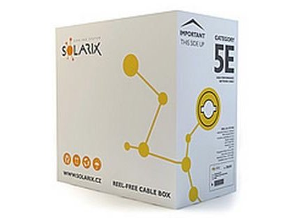 SOLARIX kabel licna CAT5E UTP PVC šedý 305m/box (SXKL-5E-UTP-PVC-GY)