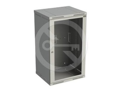 SOLARIX nástěnný rozvaděč SENSA 21U 600mm, dveře sklo, šedý (SENSA-21U-66-11-G)