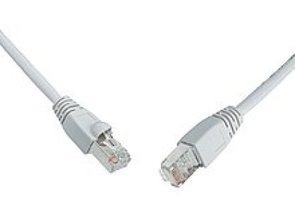 SOLARIX patch kabel S/FTP, RJ45-RJ45, CAT5e, 15m, šedý (C5E-315GY-15MB)