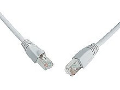 SOLARIX patch kabel S/FTP, RJ45-RJ45, CAT5e, 2m, šedý (C5E-315GY-2MB)