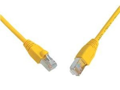 SOLARIX patch kabel S/FTP, RJ45-RJ45, CAT6, 2m, žlutý (C6-315YE-2MB)
