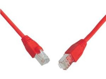 SOLARIX patch kabel S/FTP, RJ45-RJ45, CAT6, 3m, červený (C6-315RD-3MB)