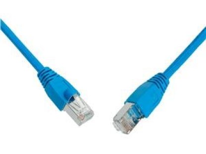 SOLARIX patch kabel S/FTP, RJ45-RJ45, CAT6, 5m, modrý (C6-315BU-5MB)