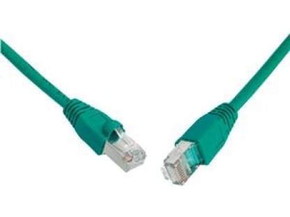 SOLARIX patch kabel SFTP, RJ45-RJ45, CAT6, 1m, zelený (C6-315GR-1MB)