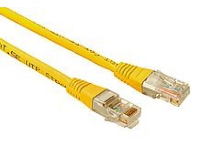 SOLARIX patch kabel UTP, RJ45-RJ45, CAT5e, 2m, žlutý (C5E-155YE-2MB)