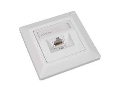 SOLARIX zásuvka CAT5E UTP 1 x RJ45 pod omítku bílá (SX9-1-5E-UTP-WH)