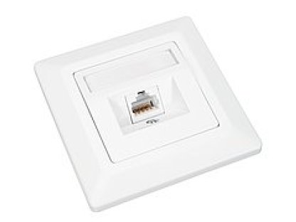 SOLARIX zásuvka CAT6 STP 1 x RJ45 pod omítku bílá