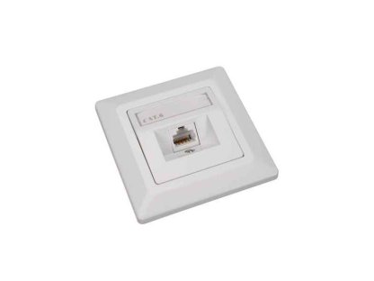 SOLARIX zásuvka CAT6 UTP 1 x RJ45 pod omítku bílá