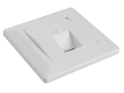 SOLARIX zásuvka modulární pro 1 keystone pod omítku bílá (SX9-1-0-WH)