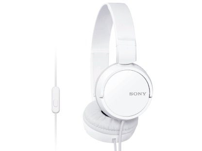 SONY sluchátka MDR-ZX110AP handsfree, bílé (MDRZX110APW.CE7)