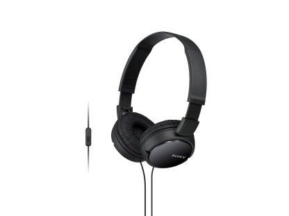 SONY sluchátka MDR-ZX110AP handsfree, cerné (MDRZX110APB.CE7)