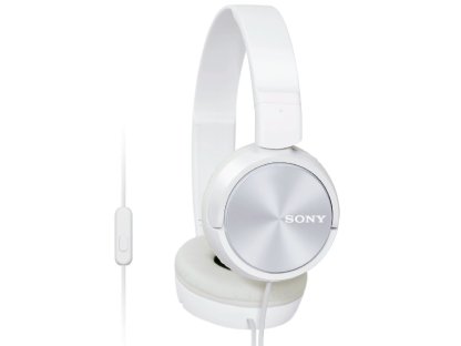 SONY sluchátka MDR-ZX310AP - handsfree, bílé (MDRZX310APW.CE7)