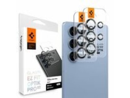 SPIGEN Glass tR EZ Fit Optik Pro HD tvrzené sklo pro Samsung Galaxy S25 Ultra 2ks černá (AGL09084)