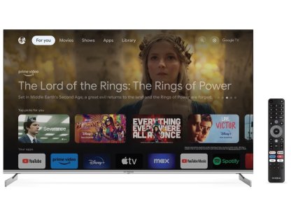 STRONG SMART QLED TV 55" SRT55UF8733 - UHD 3840x2160, DVB-T2/C/S2, H.265/HEVC, 3x HDMI, 2x USB, Wi-Fi, LAN, G, ANDROID 11 (SRT55UF8733)