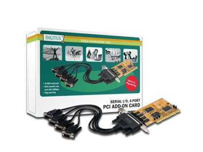 SUNIX řadič RS-232 (4x 9pin COM) PCI