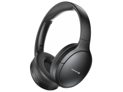 SWISSTEN bluetooth anc sluchátka pure černá (54400221)