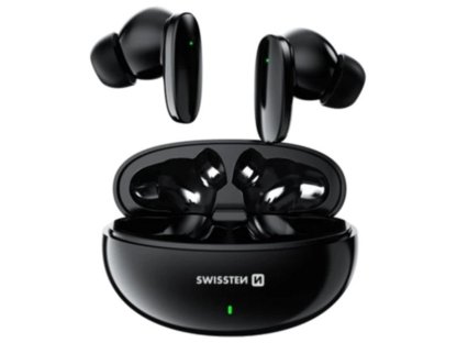 SWISSTEN bluetooth TWS sluchátka Sonic - černá (54400211)