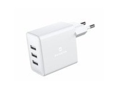SWISSTEN Síťový adaptér 3x USB 3A 15W bílý (22052100)