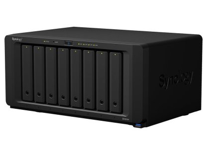 SYNOLOGY DS1819+ DiskStation (4C/AtomC3538/2,1GHz/4GBRAM/8xSATA/4xUSB3.0/2xeSATA/4xGbE/1xPCIe) (DS1819+)
