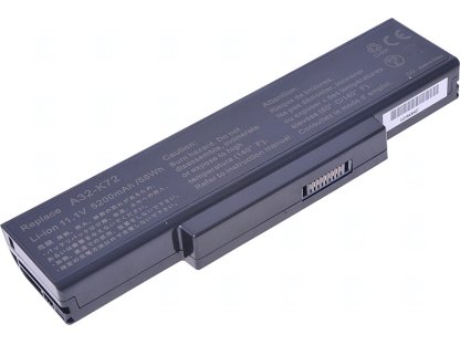 T6 Power Baterie Asus K72, K73, A72, A73, N71, N73, X72, X73, X77, 5200mAh, 58Wh, 6cell (NBAS0067)