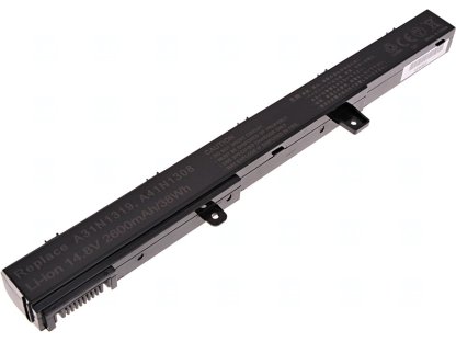 T6 Power Baterie Asus X451, X551, F551, P551, R411, R512, RX551, F451, 2600mAh, 38Wh, 4cell (NBAS0079)