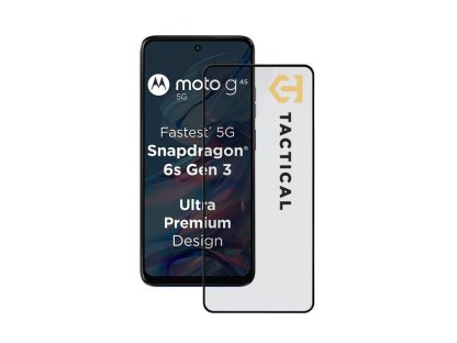 Tactical Glass Shield 5D sklo pro Motorola G45 Black (8596311263606)