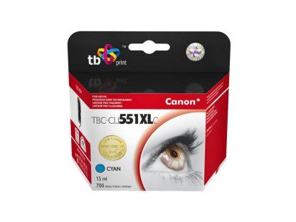 TB komp. s Canon CLI-551XL,6444B001 CY (TBC-CLI551XLC)