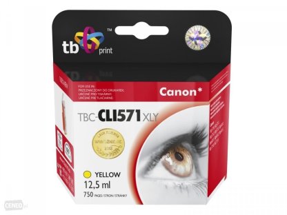 TB kompatibilní cartridge Canon CLI-571XL,Yellow, (TBC-CLI571XLY)