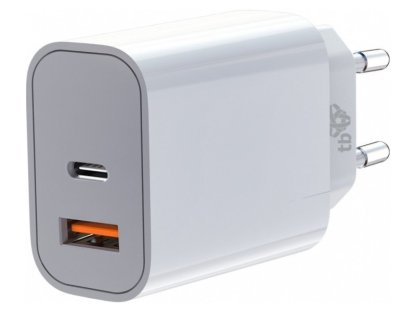 TB nabíječka USB-C + USB-A 2x3A bílá (AZTBXUL2USB3ACW)
